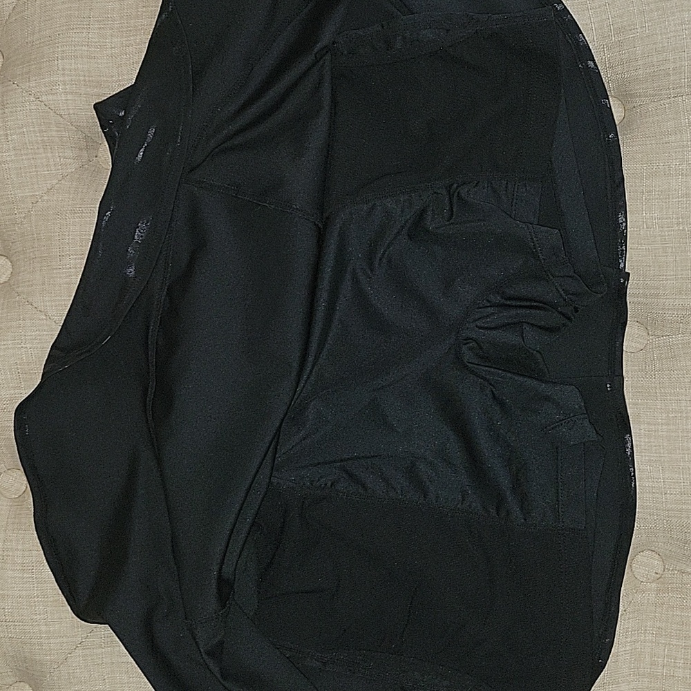 Tail Skirt Essentials Flounce  black tennis skort tiger shiny stripes M - Picture 4 of 6
